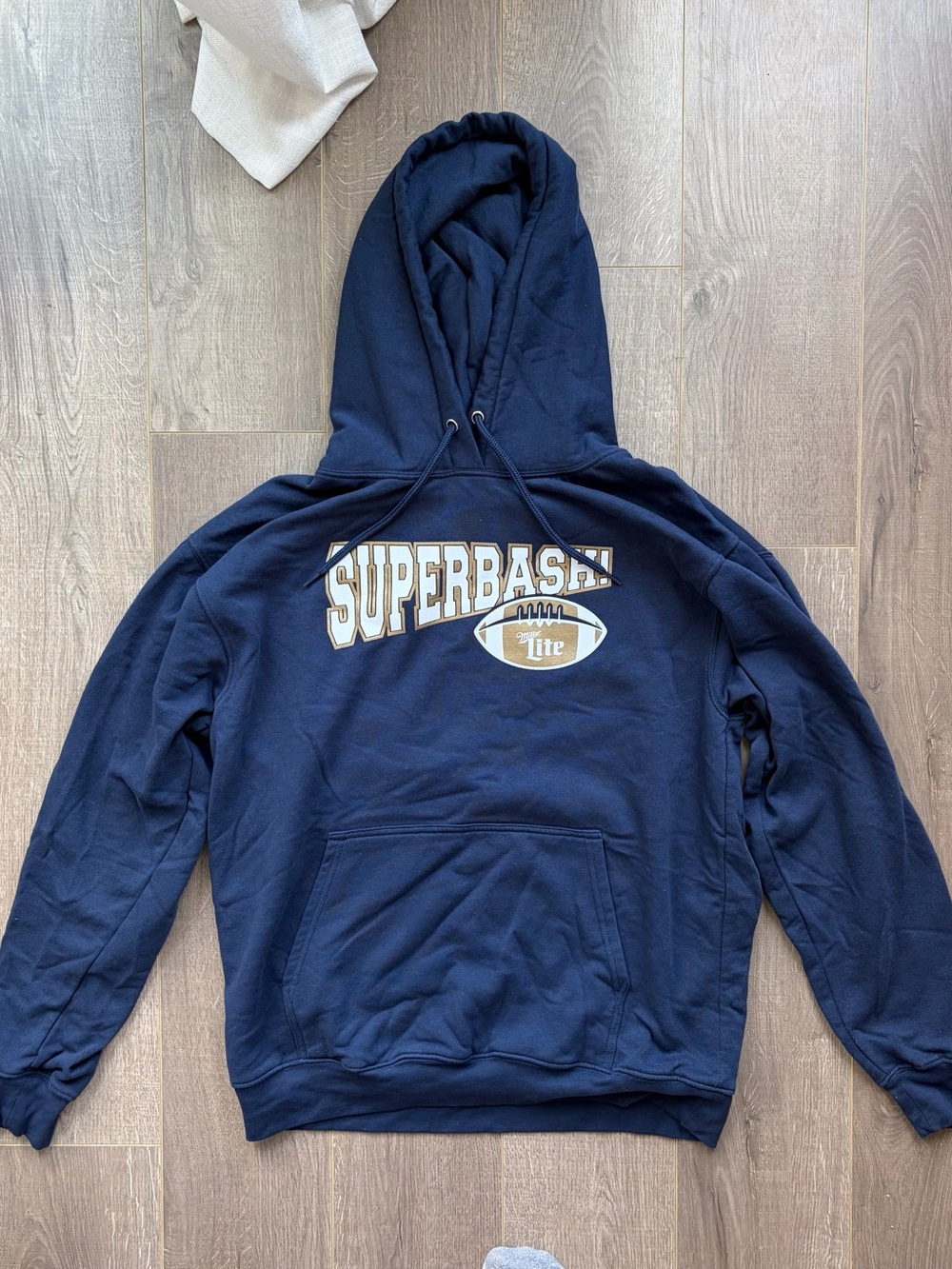 SUPERBASH Navy Pullover Hooded Sweatshirt